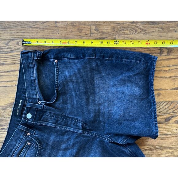 DENIM FORUM Blue Denim The Joni Loose Long Jeans Shorts  Women's Size 32 - Picture 9 of 9